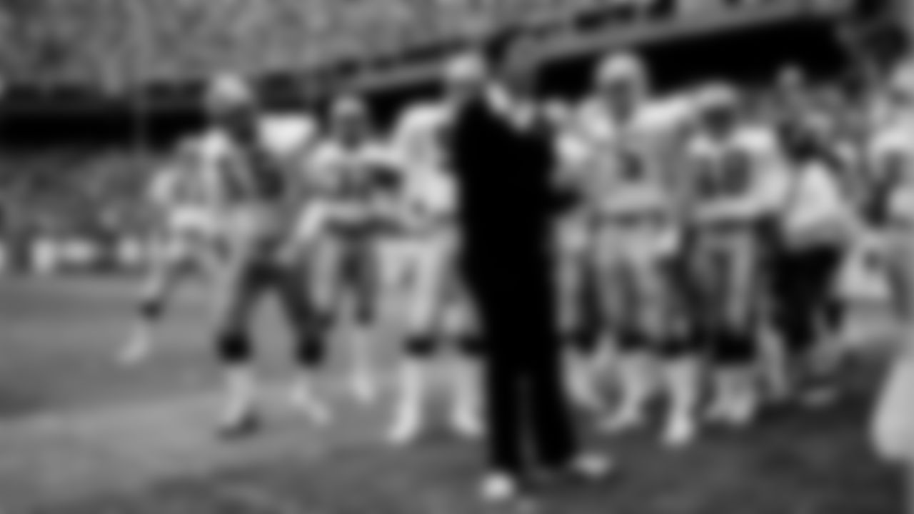 Tom Flores appeared in 84 games with 64 starts for the Silver and Black, passing for 11,635 yards and 92 touchdowns. He joined the Raiders coaching staff in 1972 as a wide receivers coach under John Madden. After Madden retired, Flores took over as Head Coach from 1979-87, winning 83 games and leading the Raiders to victories in Super Bowl XV and XVIII.