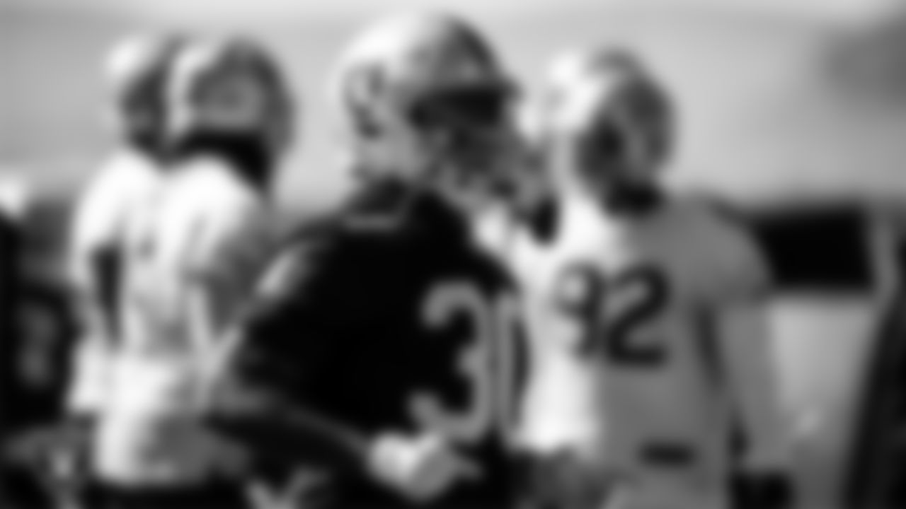 Las Vegas Raiders running back Jalen Richard (30) during practice.