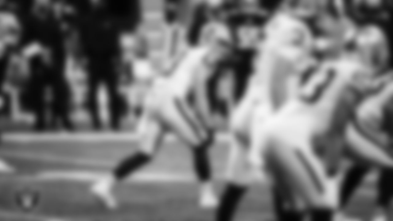 Las Vegas Raiders wide receiver Hunter Renfrow (13) lines up before the snap during the regular season away game against the Atlanta Falcons.