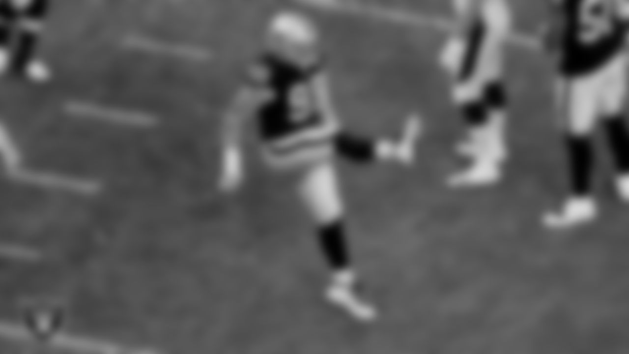 Las Vegas Raiders defensive end Maxx Crosby (98) during the regular season game against the Denver Broncos at Allegiant Stadium.