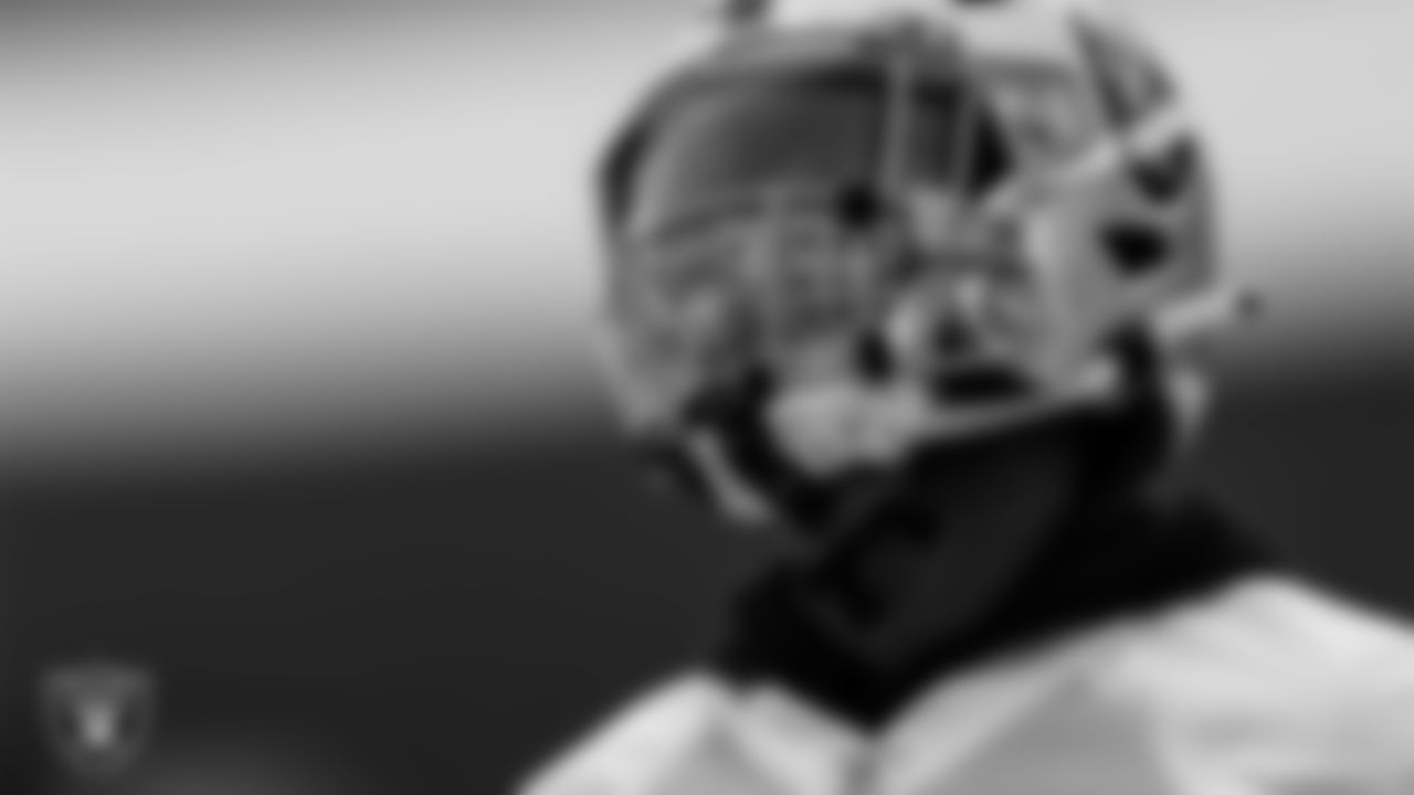 Las Vegas Raiders cornerback Isaiah Johnson (31) during practice at Intermountain Healthcare Performance Center.