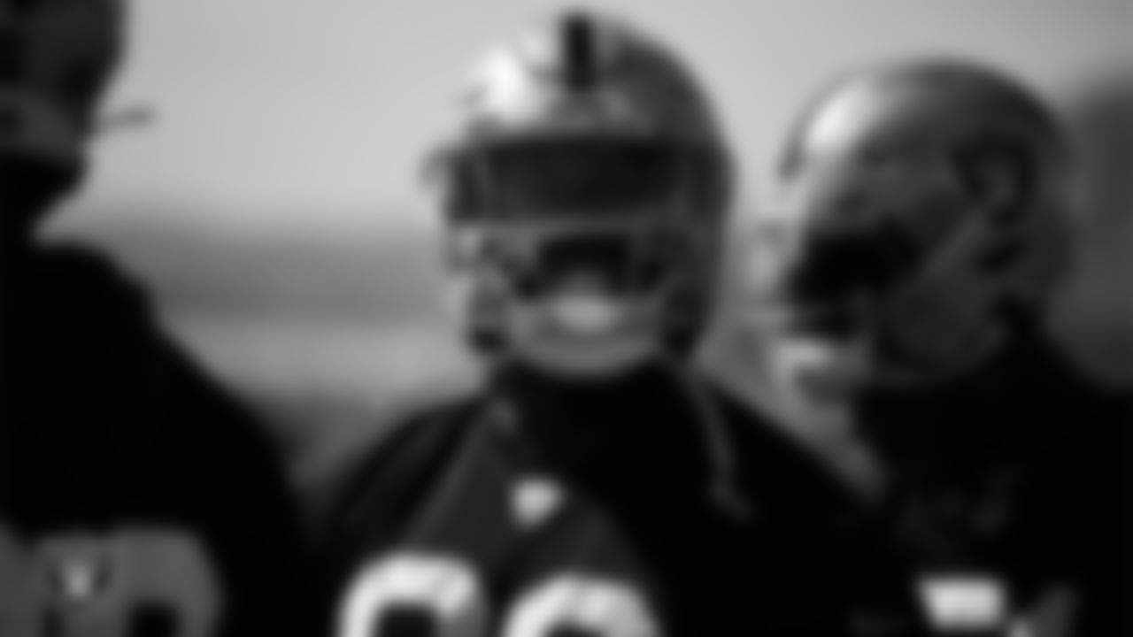 Las Vegas Raiders defensive tackle Nesta Jade Silvera (99) during practice at Intermountain Health Performance Center.