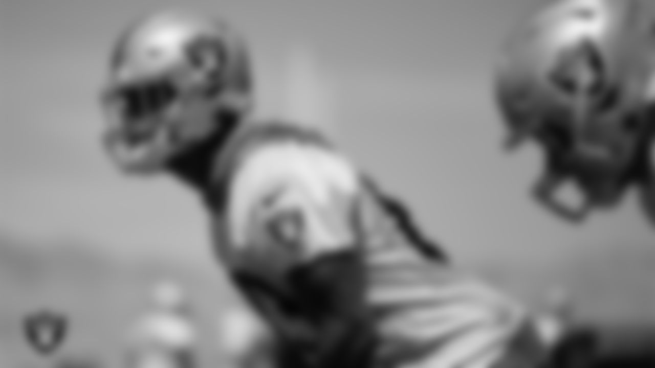 Las Vegas Raiders tight end Darren Waller (83) at an Organized Team Activity (OTA).