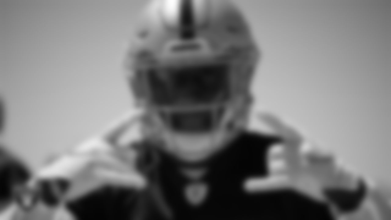 Las Vegas Raiders safety Tyree Gillespie (37) at an Organized Team Activity (OTA).