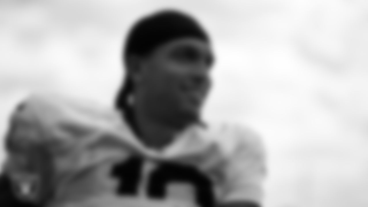 Las Vegas Raiders wide receiver Mack Hollins (10) during practice at Intermountain Healthcare Performance Center.
