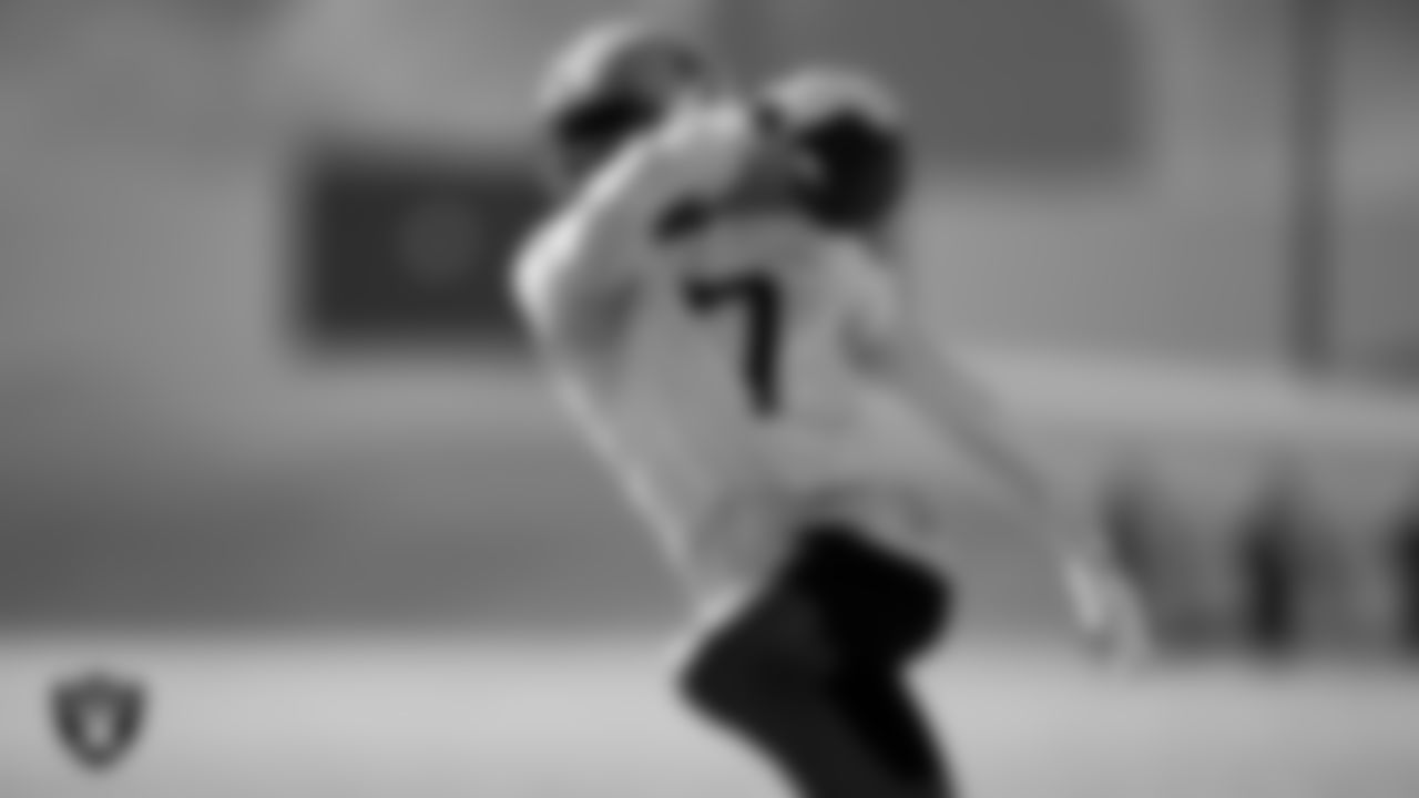 Las Vegas Raiders wide receiver Zay Jones (7) during practice at Intermountain Healthcare Performance Center.