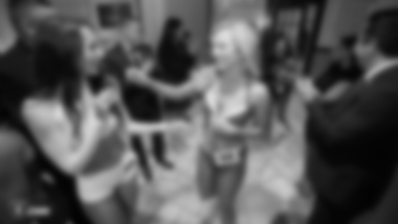 Contestants meet for the final round of the 2019 Raiderette Auditions.