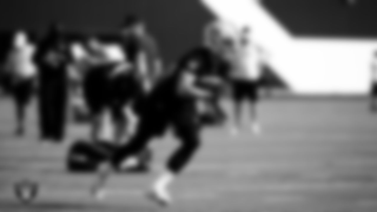 Las Vegas Raiders wide receiver Hunter Renfrow (13) during practice.