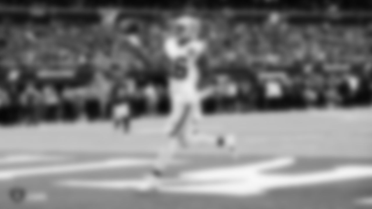 Oakland Raiders wide receiver Tyrell Williams (16) during the Oakland Raiders regular season game against the Minnesota Vikings at U.S. Bank Stadium.