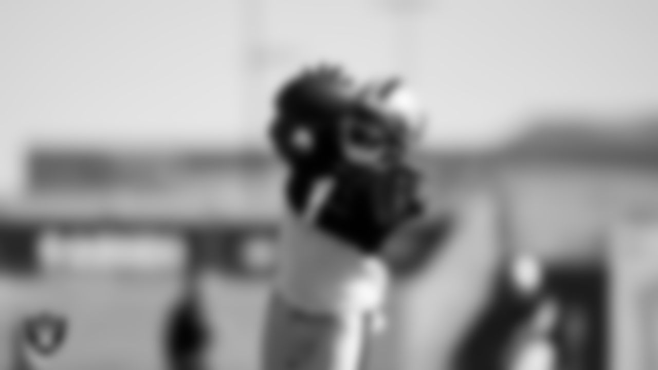 Las Vegas Raiders wide receiver DeSean Jackson (1) during practice at Intermountain Healthcare Performance Center.