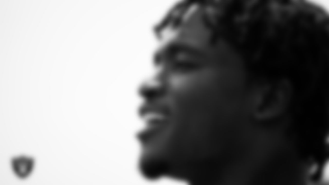Las Vegas Raiders cornerback Trayvon Mullen Jr. (27) during practice at Intermountain Healthcare Performance Center.