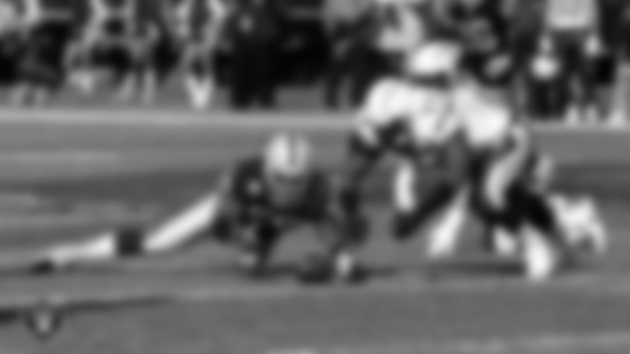 The Raiders during the regular season home game against the San Diego Chargers at McAfee Coliseum, Sunday, December 30, 2007, in Oakland, Calif.