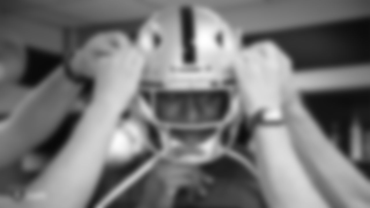 Raiders 1st round draft pick defensive end Clelin Ferrell arrives to the Raiders Practice Facility in Alameda, Calif. following his selection in the 2019 NFL Draft.