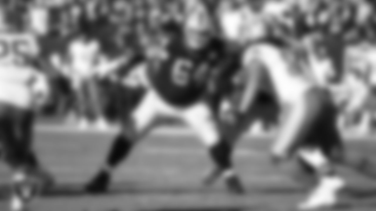 Oakland Raiders guard Richie Incognito (64) blocks during the regular season game against the Detroit Lions at Oakland-Alameda County Coliseum, Sunday, November 3, 2019.