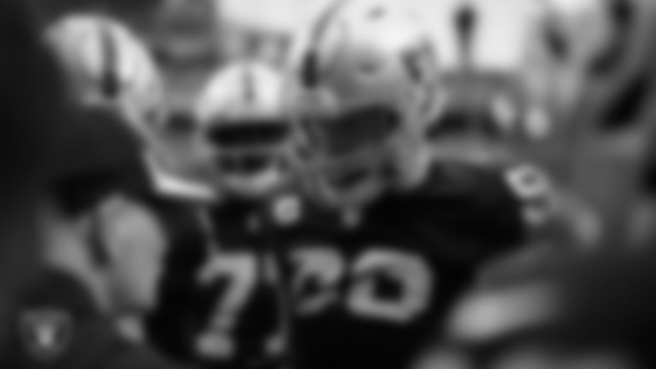 Las Vegas Raiders defensive end Maxx Crosby (98) before the regular season home game against the Miami Dolphins.