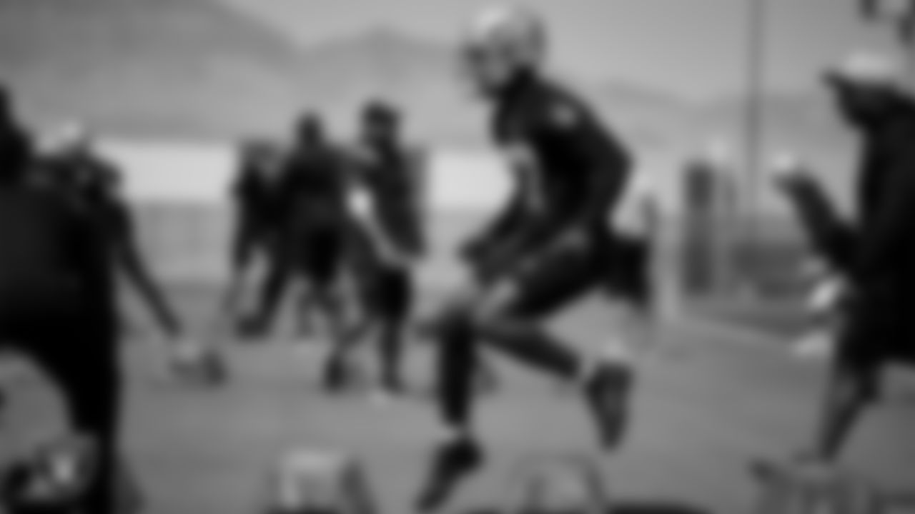 Las Vegas Raiders safety Tyree Gillespie (37) during Day One of 2022 Veteran Minicamp.