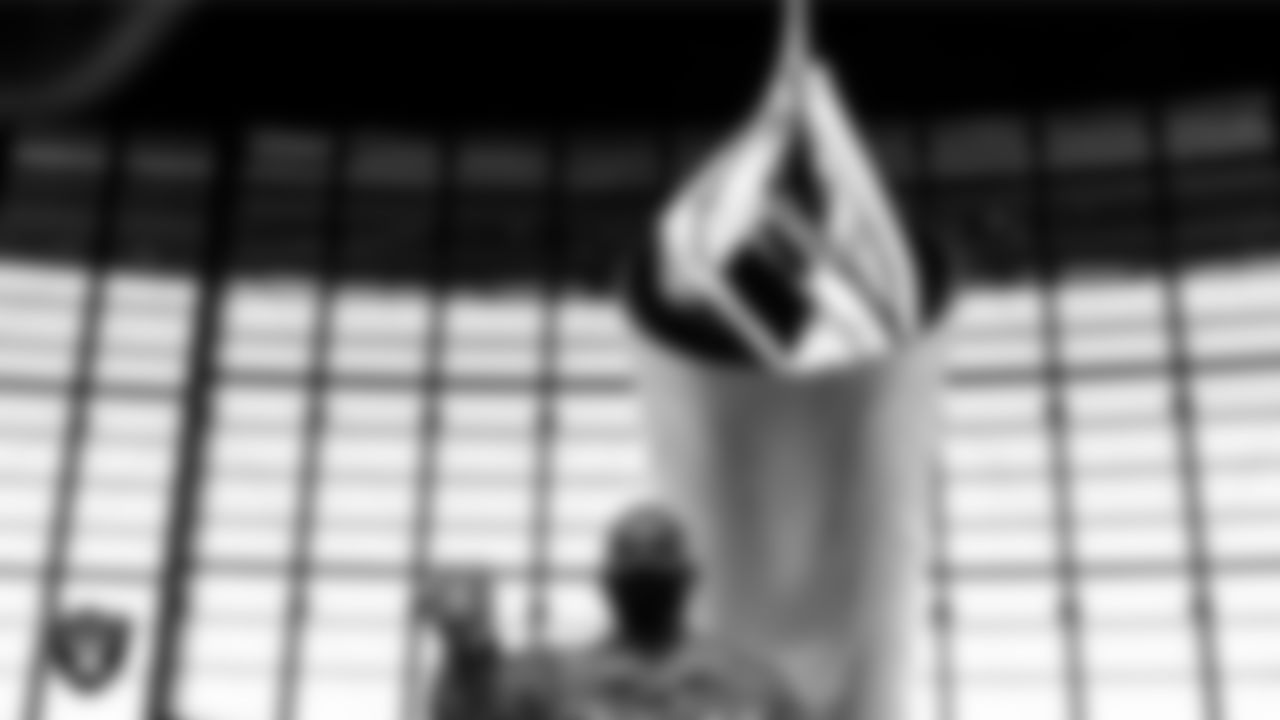 Military Personnel from Nellis & Creech AFBs light the Al Davis Memorial Torch before the Las Vegas Raiders regular season home game against the Denver Broncos.
No federal endorsement intended.