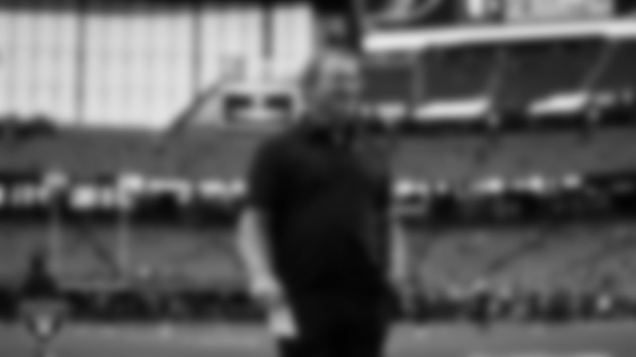 Las Vegas Raiders Head Coach Jon Gruden before the preseason home game against the Seattle Seahawks at Allegiant Stadium.