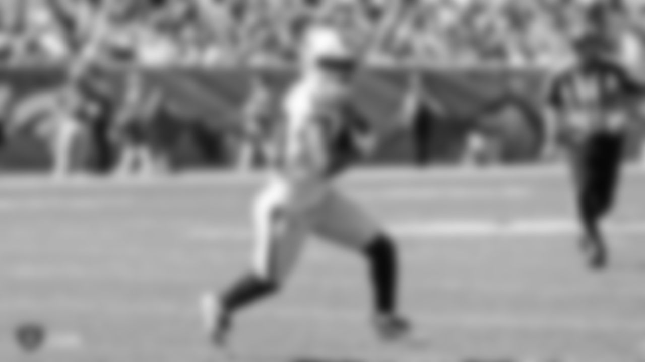 The Oakland Raiders regular season game against the Denver Broncos at Mile High Stadium, Sunday, September 16, 2018, in Denver, Colorado.