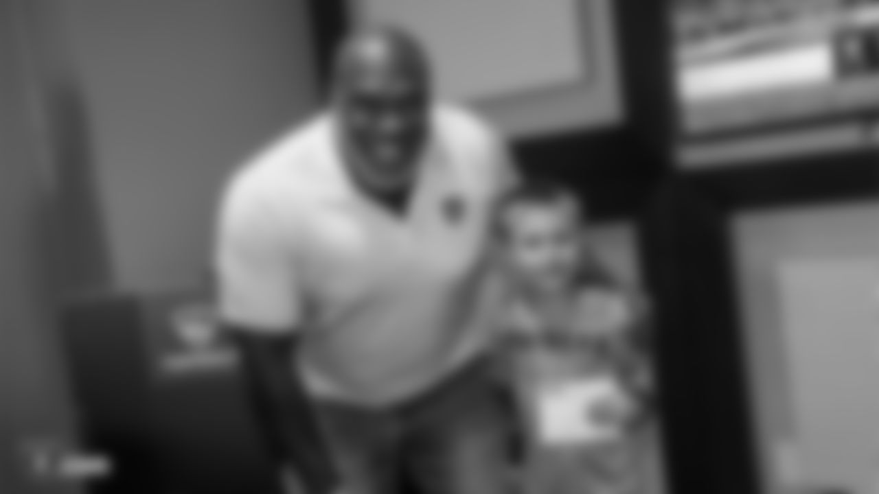 Raiders staff, alumni, sales, construction partners, and members of the Las Vegas Raiders Family Association (LVRFA) enjoy a watch party during the Raiders regular season game against the Indianapolis Colts.