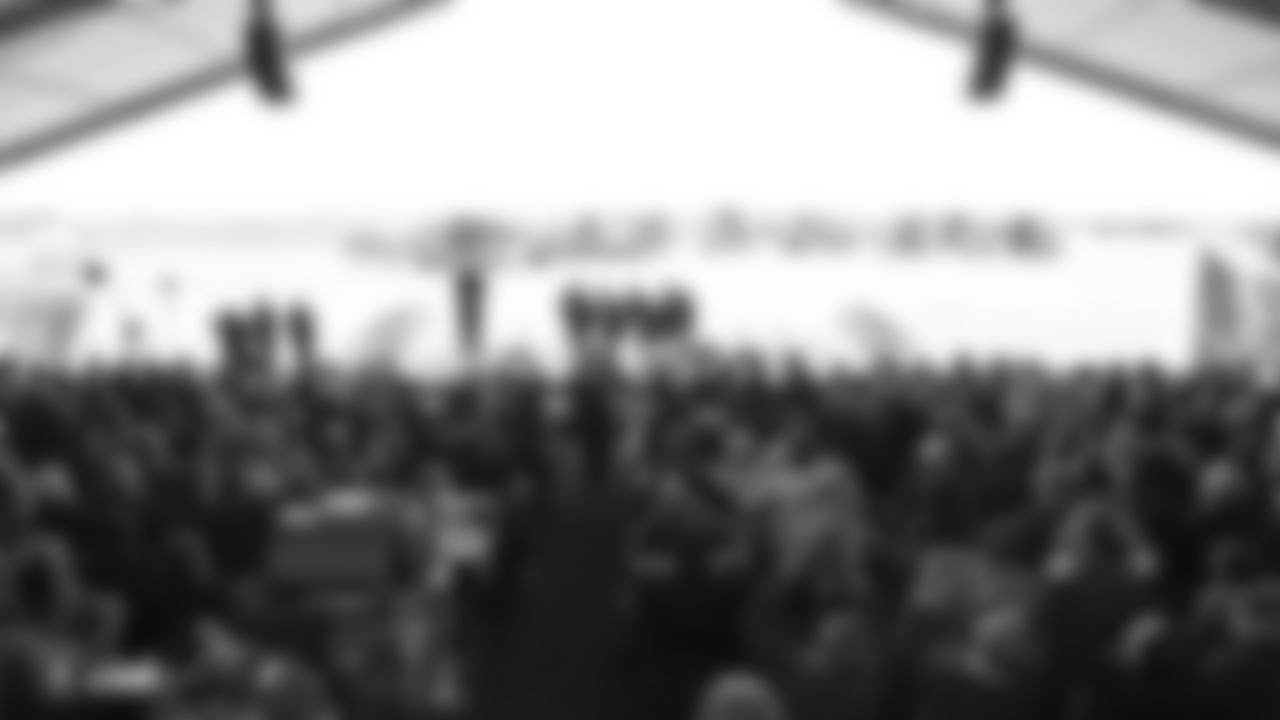Members of the Las Vegas and Oakland Raiders communities celebrate the groundbreaking of the new Raiders Headquarters, Monday, January 14, 2019, in Henderson, Nevada.