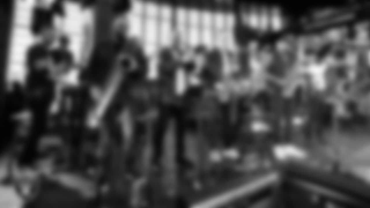The Raiders House Band performs before the preseason home game against the New England Patriots at Allegiant Stadium.