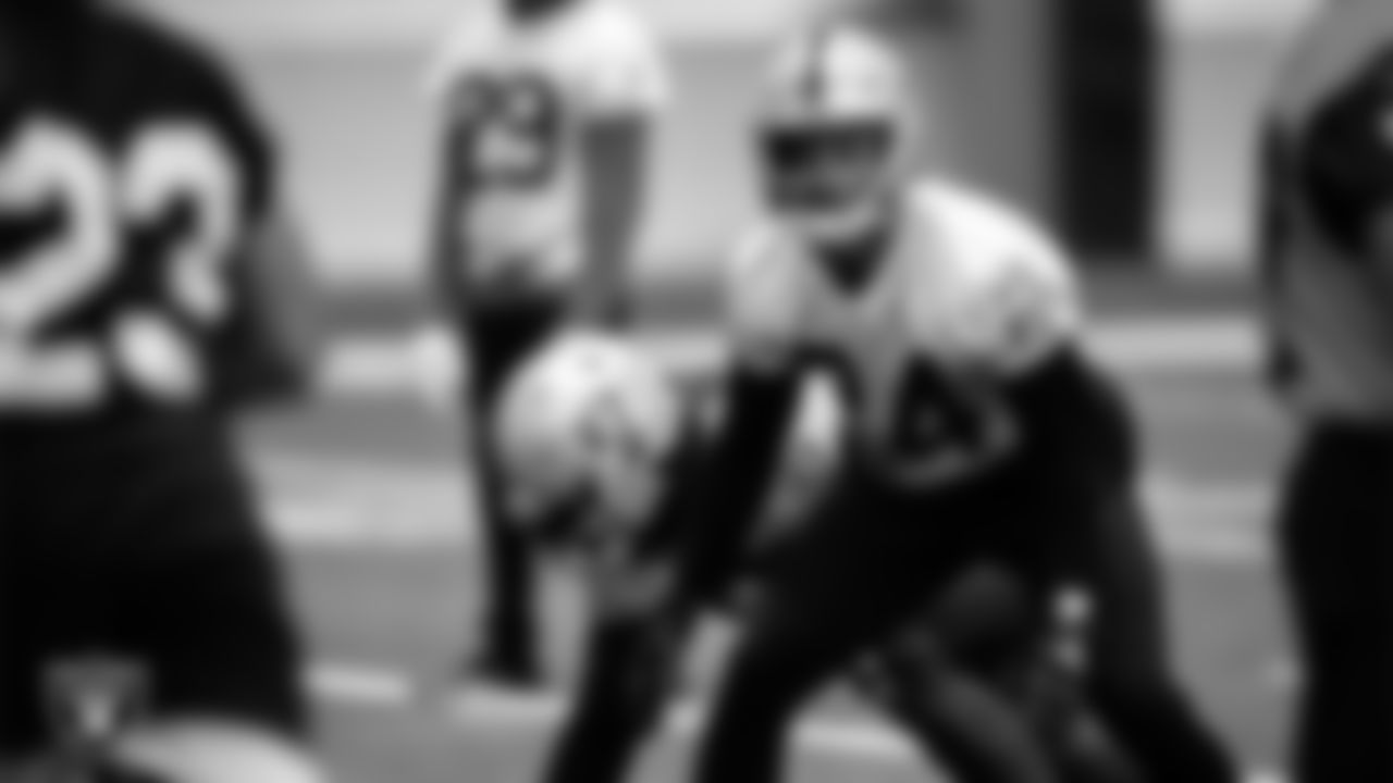 Las Vegas Raiders safety Johnathan Abram (24) during practice.