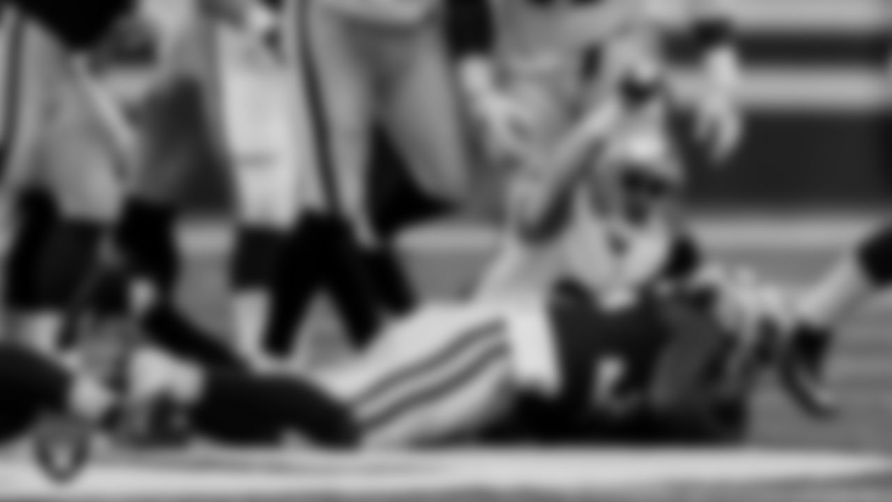 Las Vegas Raiders safety Roderic Teamer (33) during the regular season away game against the Indianapolis Colts.