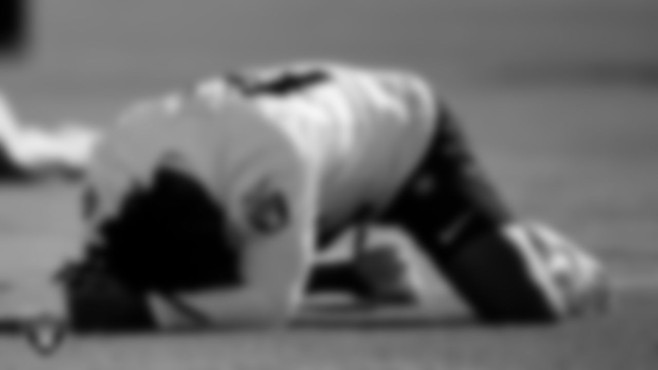 Las Vegas Raiders wide receiver DJ Turner (19) at a workout during phase two of the offseason program.