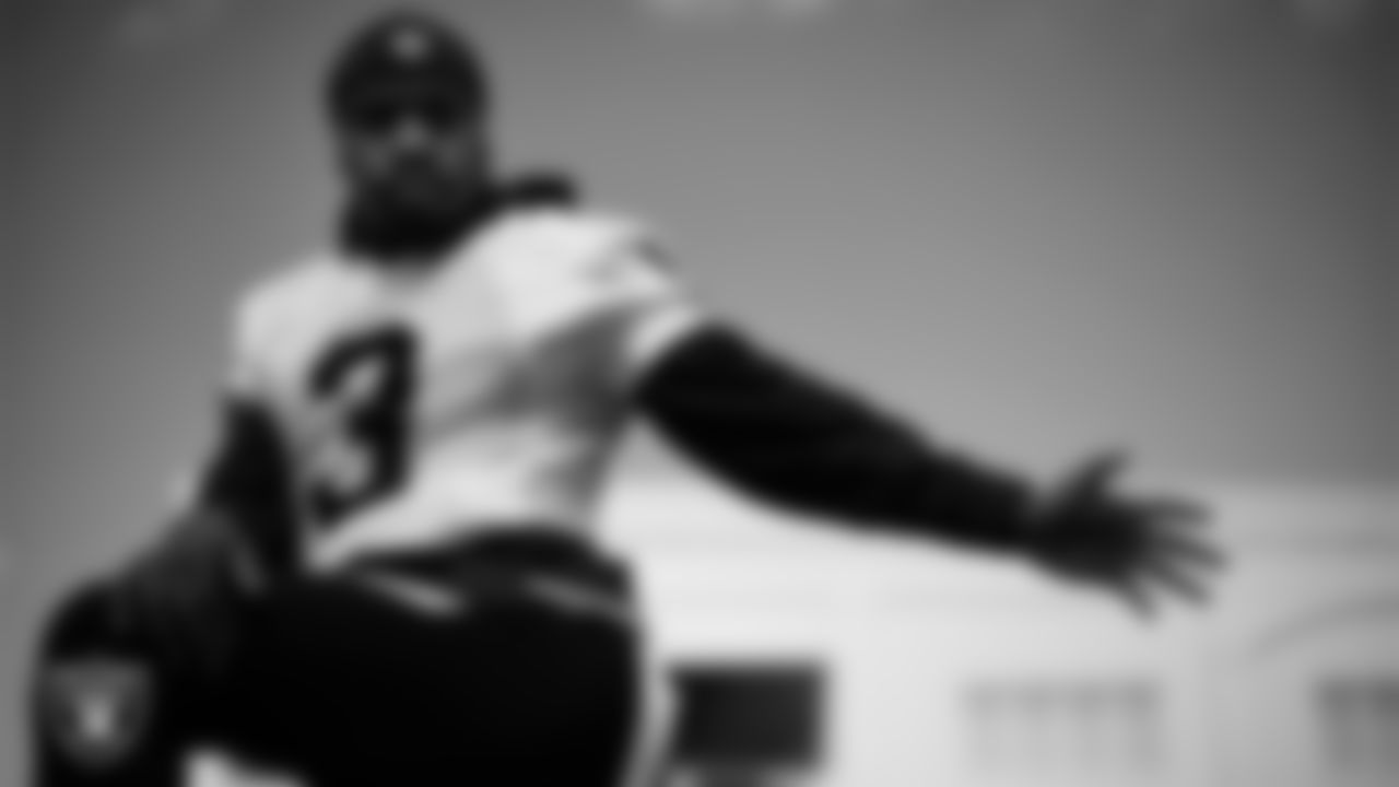 Las Vegas Raiders wide receiver DeAndre Carter (3) during practice at The Greenbrier Sports Performance Center.