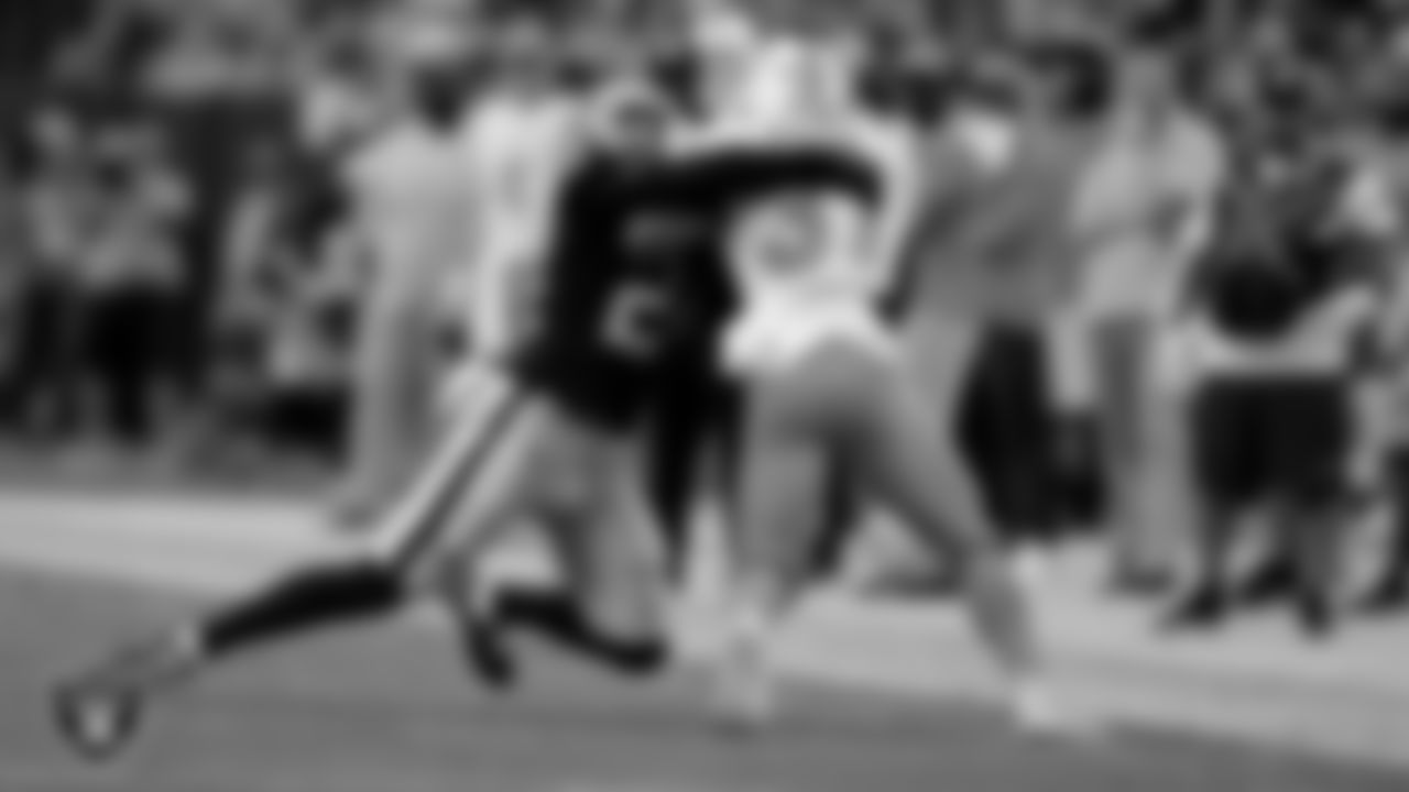 Las Vegas Raiders safety Johnathan Abram (24) during the regular season home game against the Miami Dolphins.