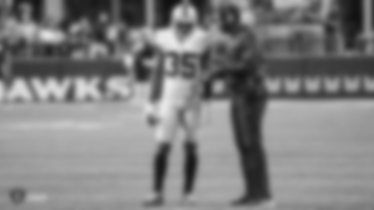 The Oakland Raiders preseason game against the Seattle Seahawks at CenturyLink Field, Thursday, August 30, 2018, in Seattle, Washington.