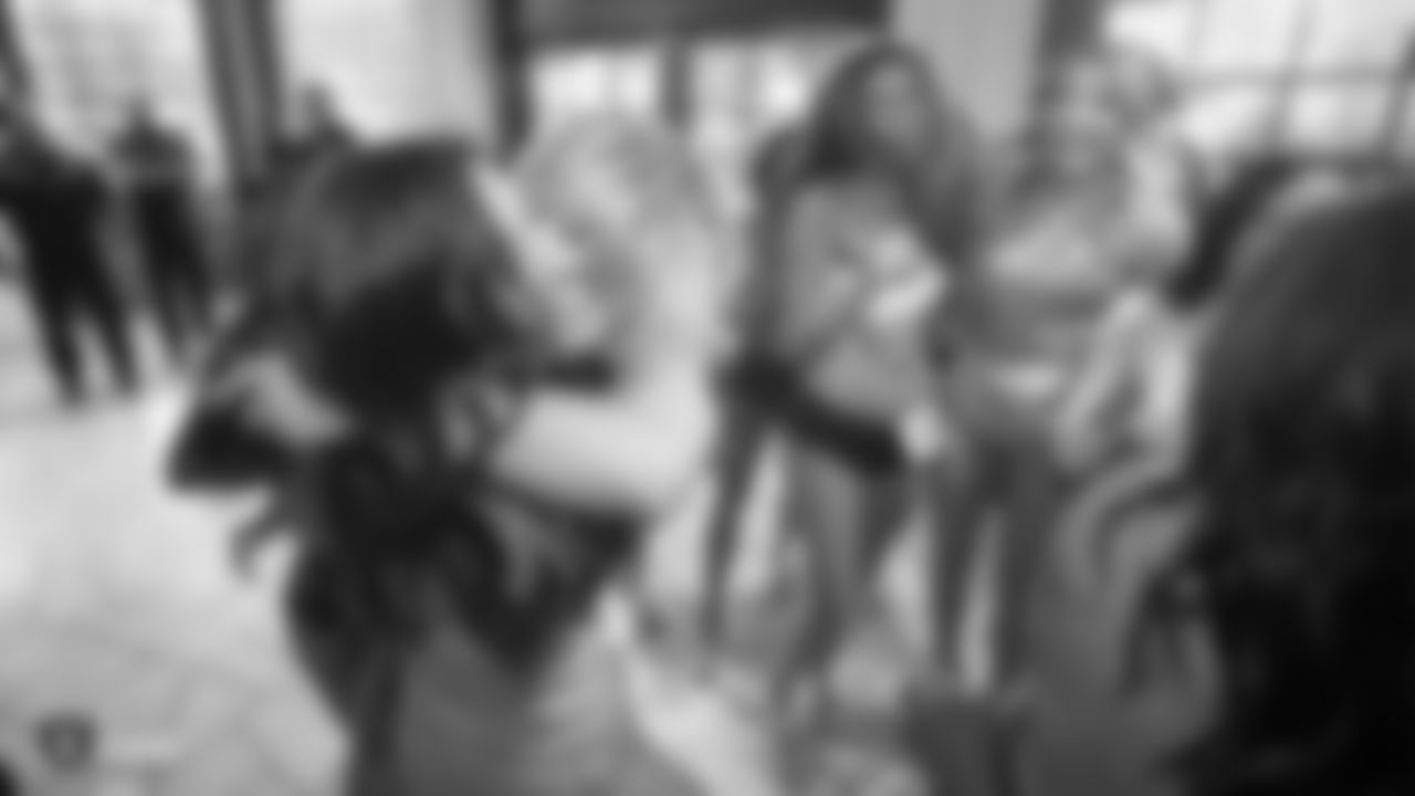 Contestants meet for the final round of the 2019 Raiderette Auditions.