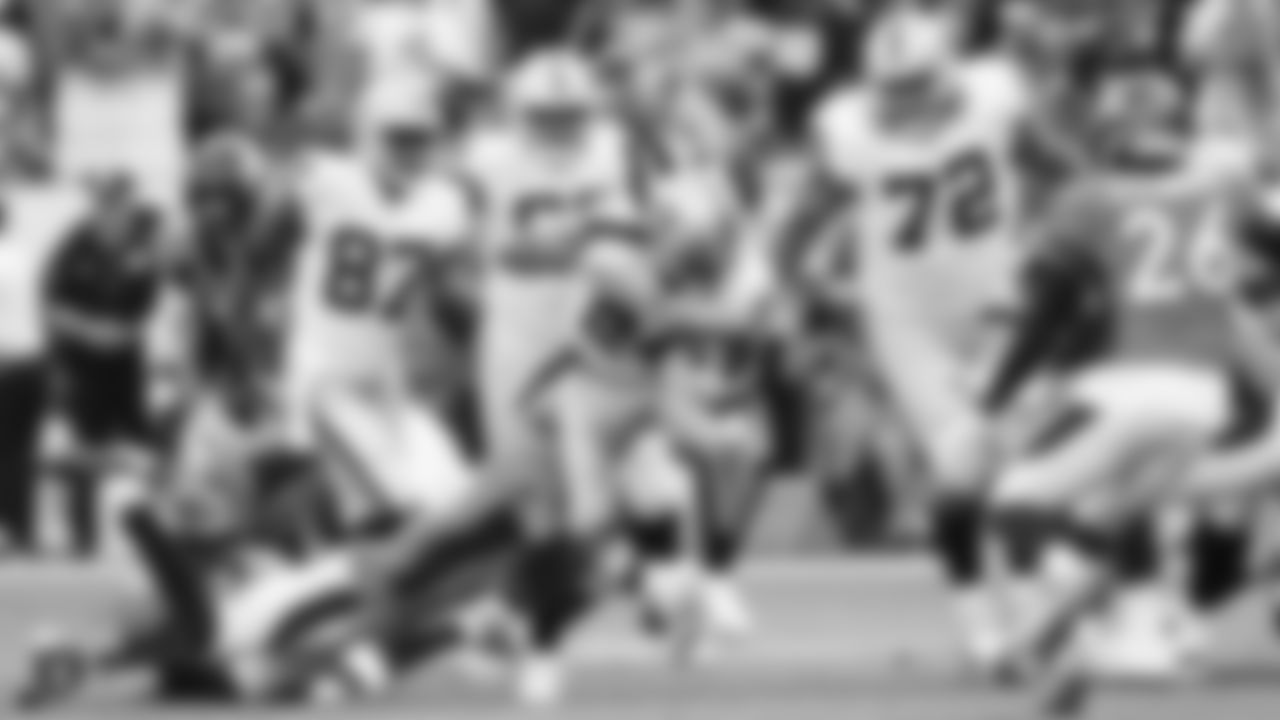 The Oakland Raiders regular season game against the Denver Broncos at Mile High Stadium, Sunday, September 16, 2018, in Denver, Colorado.