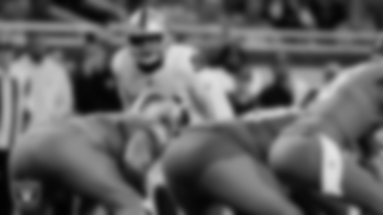 Las Vegas Raiders defensive end Isaac Rochell (96) during the regular season away game against the Detroit Lions at Ford Field.