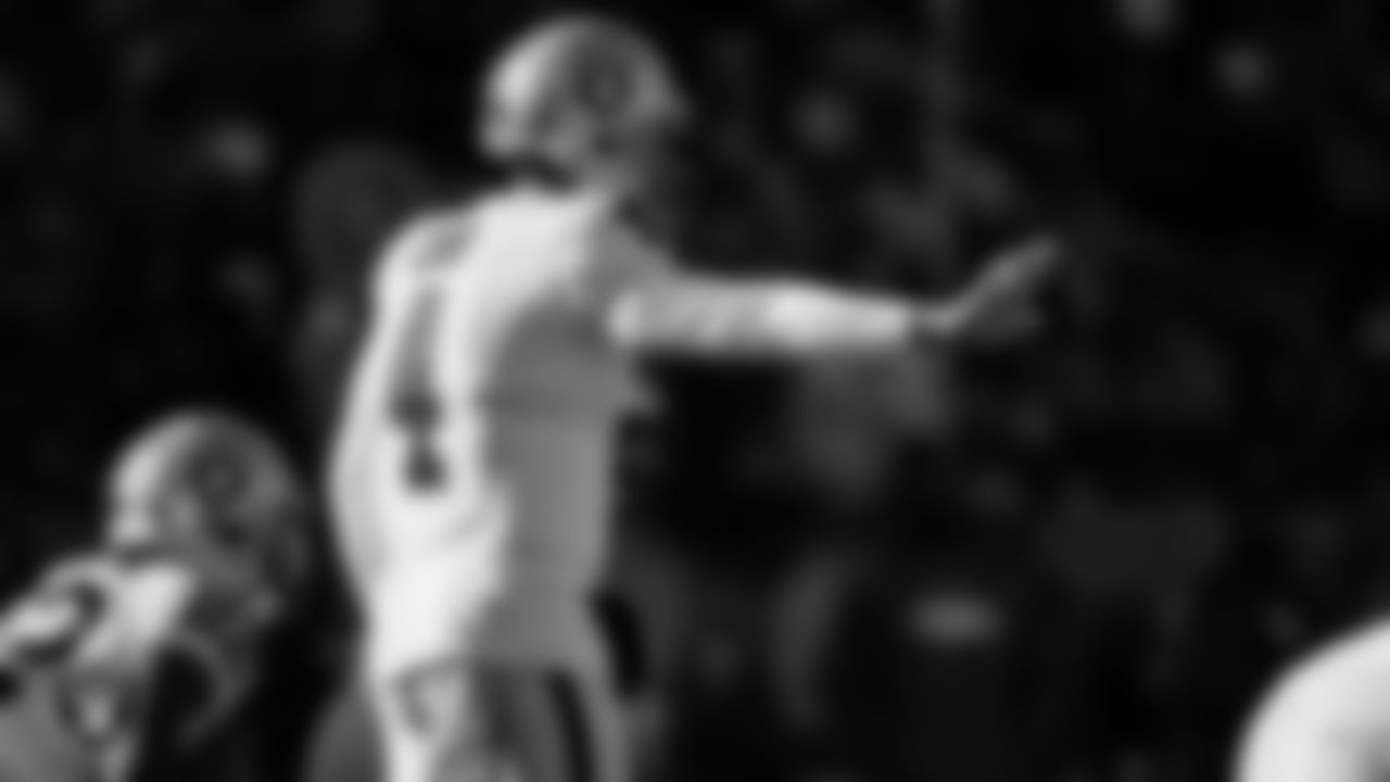 Las Vegas Raiders quarterback Derek Carr (4) during the regular season away game against the Denver Broncos at Empower Field at Mile High.