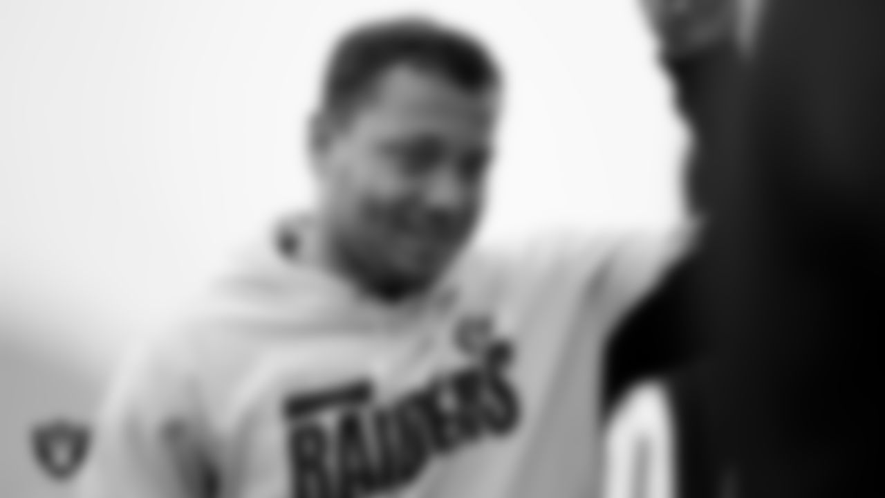 Las Vegas Raiders fullback Alec Ingold (45) during practice at Intermountain Healthcare Performance Center.
