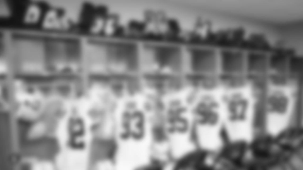 The Raiders locker room before the regular season game against the Los Angeles Chargers at ROKiT Field at Dignity Health Sports Park.