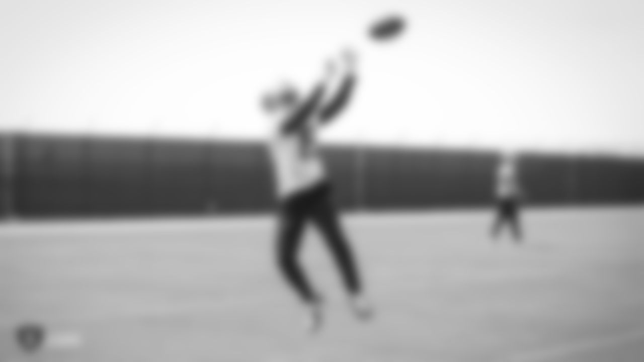 Raiders wide receiver Ryan Grant (19) at an Organized Team Activity (OTA) at the Raiders Practice Facility in Alameda, Calif.