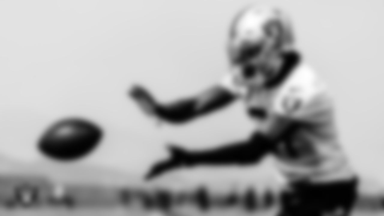 Las Vegas Raiders cornerback Isaiah Johnson (31) during practice.