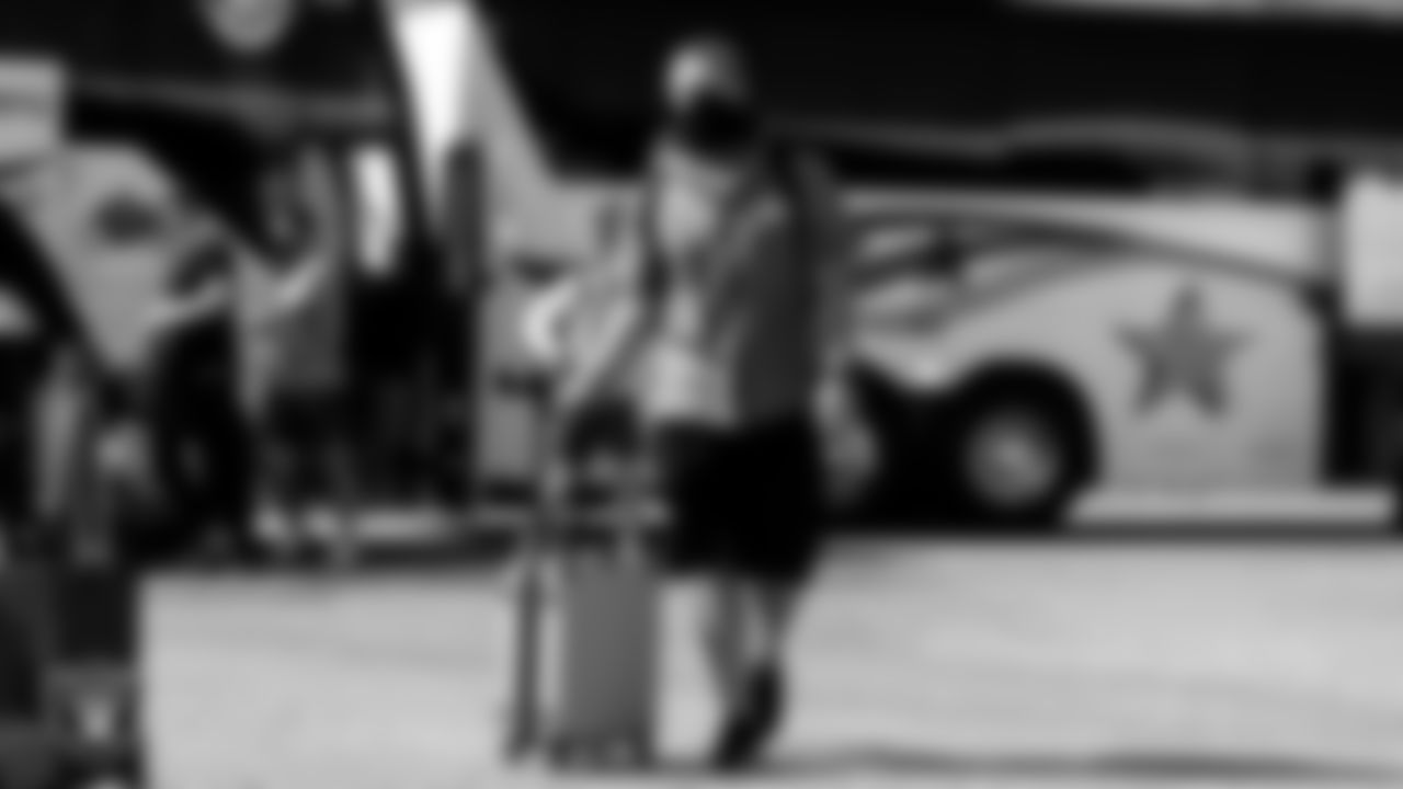 Las Vegas Raiders long snapper Trent Sieg (47) departs for the regular season away game against the New England Patriots.