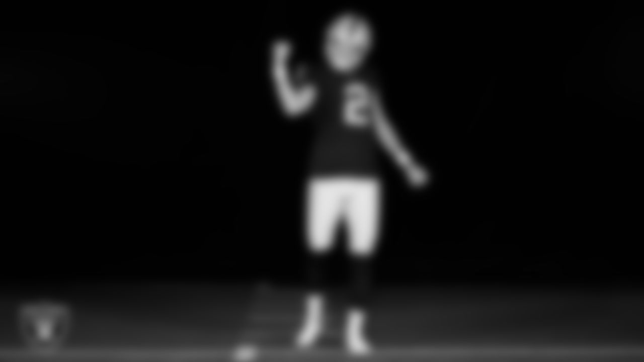 Las Vegas Raiders kicker Daniel Carlson (2) poses for a photo at the 2023 Las Vegas Raiders Content Day.