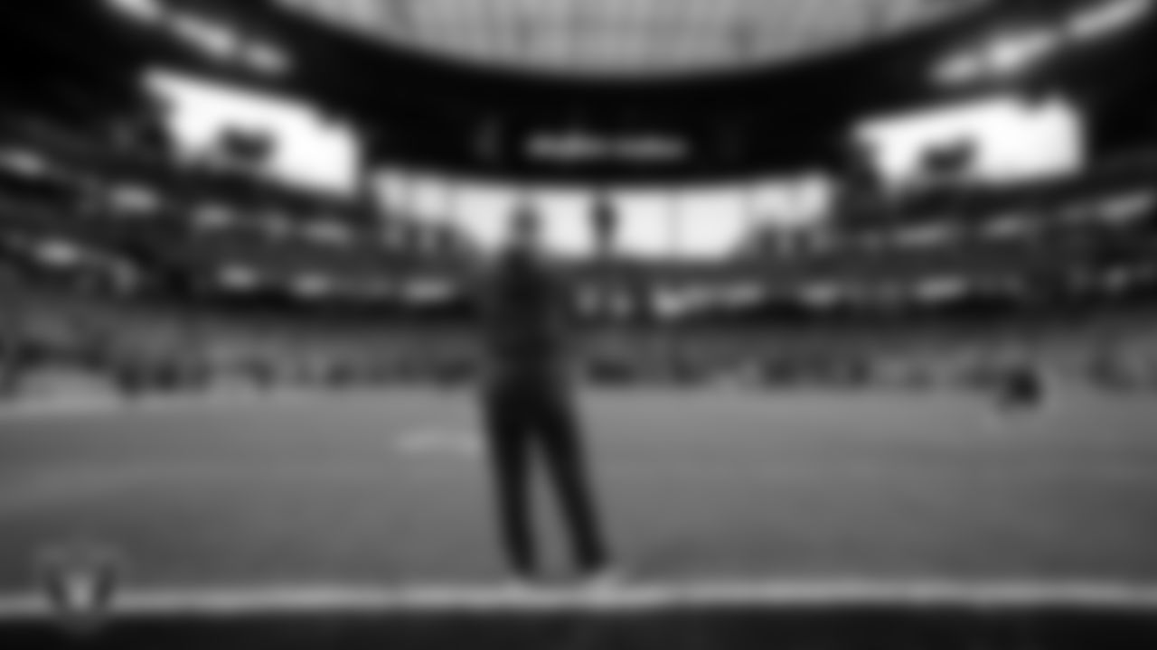 Las Vegas Raiders Interim Head Coach Rich Bisaccia before the regular season home game against the Los Angeles Chargers.