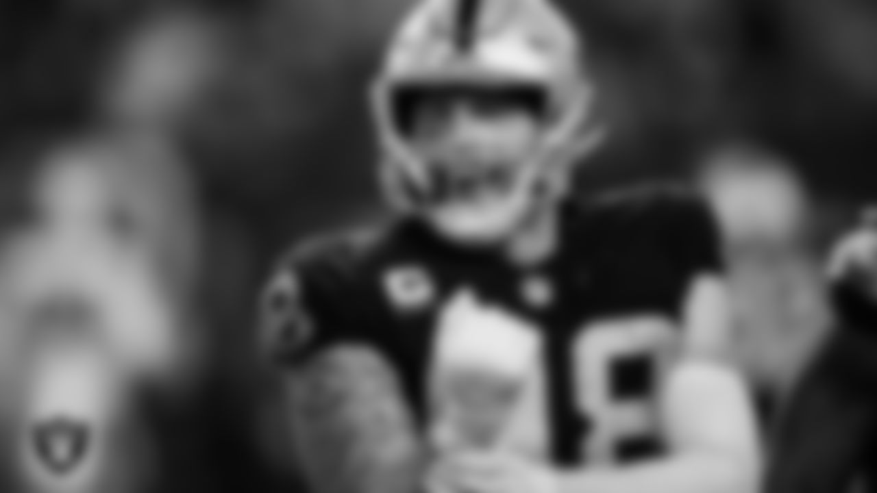 Las Vegas Raiders defensive end Maxx Crosby (98) on the field during the regular season away game against the Dallas Cowboys.