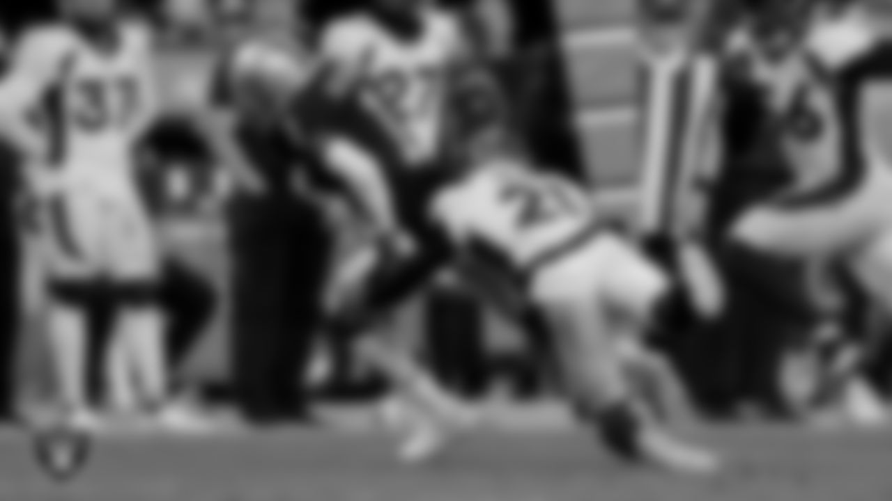Las Vegas Raiders wide receiver DeSean Jackson (1) during the regular season home game against the Denver Broncos.