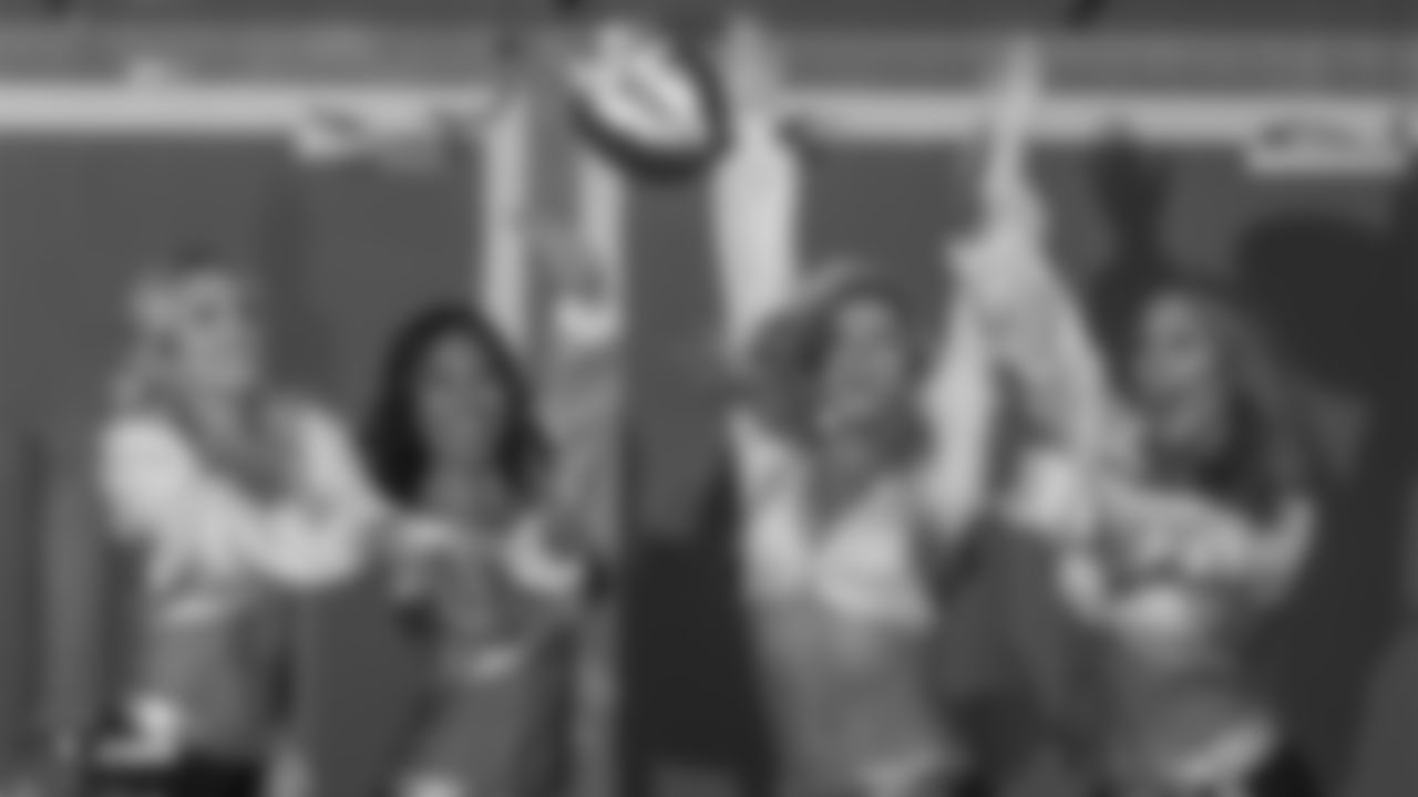 The Raiderettes visit Wembley Stadium.