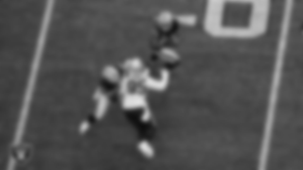 Las Vegas Raiders running back Josh Jacobs (28) during the regular season home game against the New England Patriots at Allegiant Stadium.