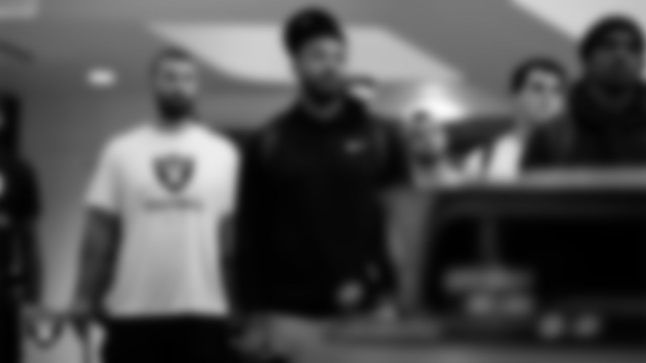 Las Vegas Raiders 2022 draft picks and undrafted free agents arrive to Intermountain Healthcare Performance Center before the start of 2022 Rookie Minicamp.