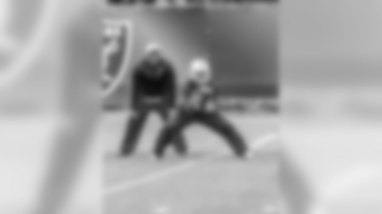 RB Trent Richardson and running backs coach Bernie Parmalee