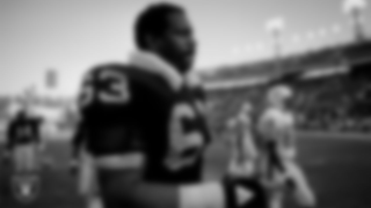 Gene Upshaw was selected by the Raiders in the 1st round of the 1967 NFL Draft out of Texas A&I. He was inducted into the Pro Football Hall of Fame in 1987 after playing in 217 regular-season games with 207 starts, 24 playoff games and three Super Bowls (II, XI, XV). Upshaw was named to seven All-Star Games/Pro Bowls and named 1st Team All-Pro five times.